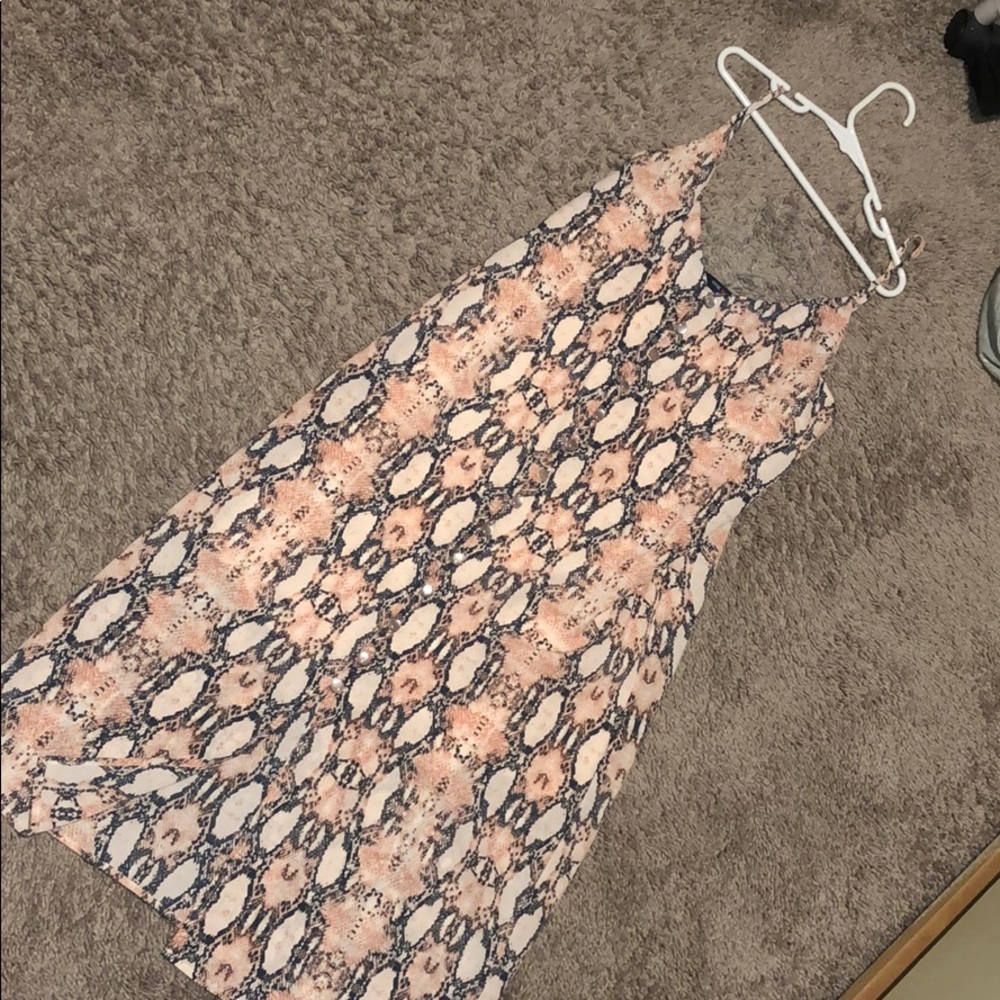 Snake print dress